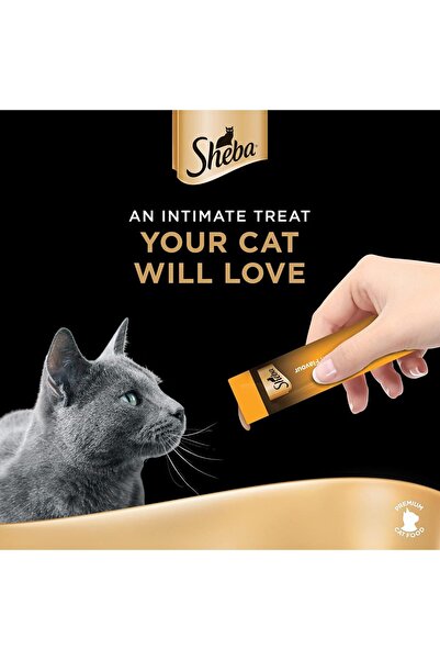 SHEBA Melty Mixed Creamy Treats Chicken & White Fish Flavors Cat Food, Pack of 4 Sachets x 12 Bags x