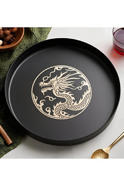 Vescarri صينية التنين - صينية ديكور بتصميم عصري