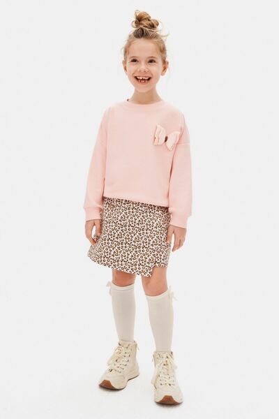 HAUSEkids Комплект с къса пола за момичета на възраст 4-8 години - Candy Pink