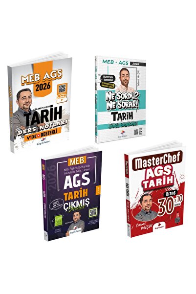 Dizgi Kitap 2026 MEB AGS Tarih Kazandıran 4'lü Set Selami Yalçın