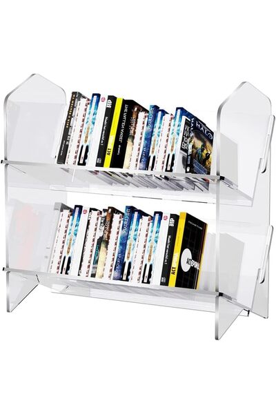 Slasa Transparent Acrylic Bookshelf by