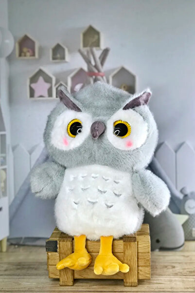 TUENGİ STORE Oyuncak Büyük Boy Yumuşacık Sevimli Peluş Baykuş Uyku Arkadaşı
