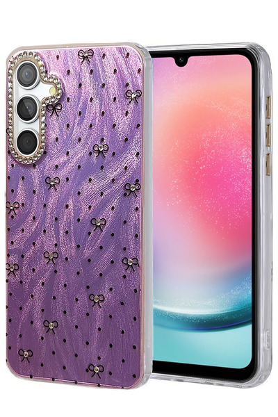 NewFace غطاء حماية لهاتف سامسونج جالاكسي A24 4G من ديبوميكس، غطاء بنمط مرآة -...