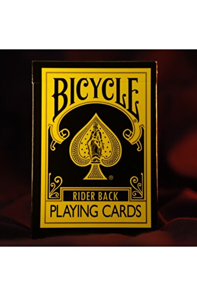 OyuncaklarÜlkesi Bicycle Reverse Yellow Premium Playing Cards Deck of Cards