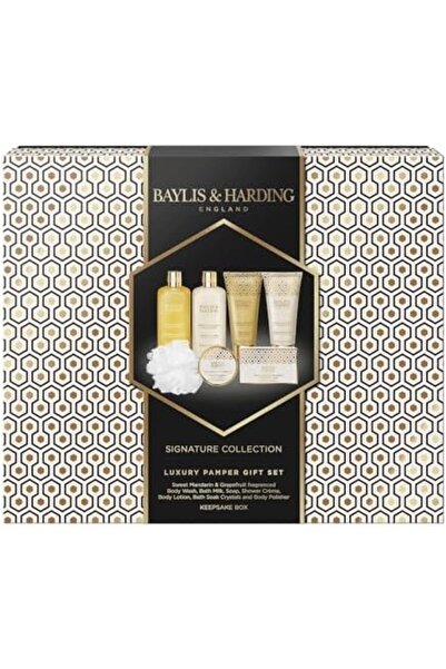 Baylis & Harding Sweet Mandarin & Grapefruit Luxury Pamper Gift Set (Pack of 1) - Vegan Friendly Bat