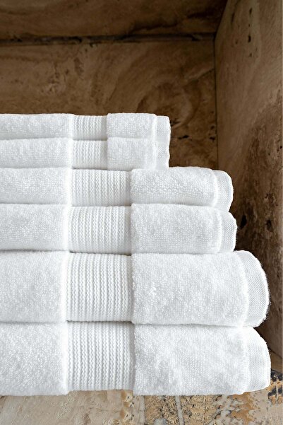 Barine Extra Soft Border Curl Towel White 70X140