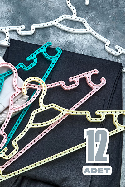 Beray 12 komada mega vešalica za odeću - MEŠANE BOJE