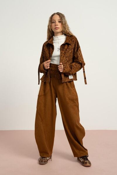 HAUSEkids Ρουστίκ κοστούμι 9-15 ετών Καφέ Κοριτσίστικο Σετ 3 τεμαχίων-Ταν