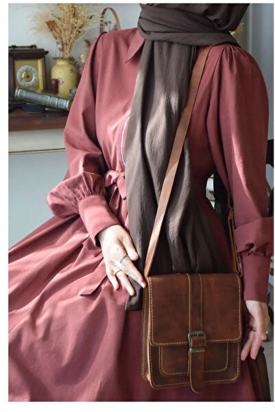 zarif atölye Original Handmade Leather Bag Unisex Postman Model