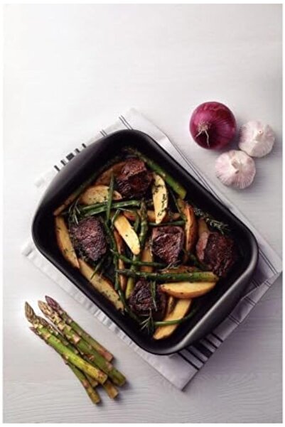 TRAMONTINA Brasil 22cm 1.9L Graphite Aluminum Deep Roasting Pan