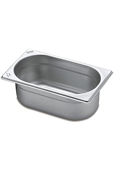 TRAMONTINA Since 1911, Made In Brazil - GN 1/4 stainless steel food pan without handles, 65 mm deep