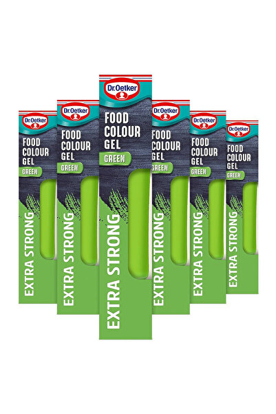 Dr. Oetker جل تلوين دكتور أوتكر أخضر 6 × 15 جم