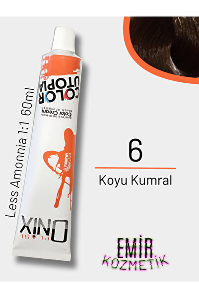 onix Düşük Amonyaklı Saç Boyası 60ml Koyu Kumral 6