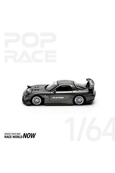 HOT WHEELS Pop Race 1/64 Mazda RX7 RE-Amemiya Widebody Gun Metal / PR64-0255