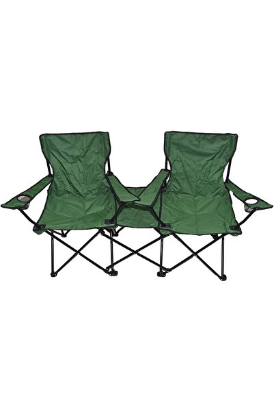 alnawadervillage كرسي تخييم قابل للطي مع جيوب وحقيبة يد، AL007، أحمر، مجموعة من قطعتين