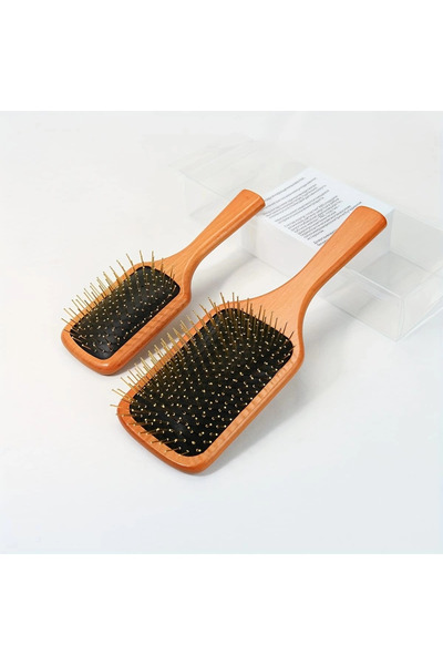 CT STONES Steel Needle Tip Bamboo Comb 21cm Pack of 12