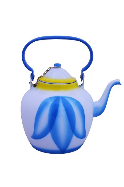 G.ÖNAL Aluminum Enamel Kettle with Handle and Lid 3L