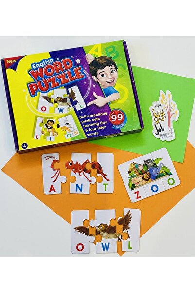Generic لعبة تعليمية لأحجية الكلمات الإنجليزية، 99 قطعة، مناسبة للأطفال من سن...