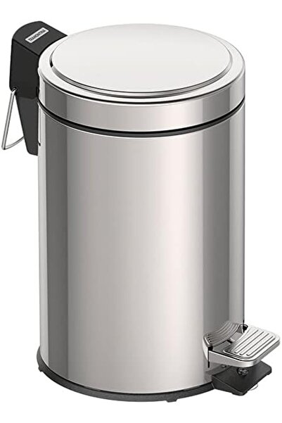 TRAMONTINA Stainless Steel Pedal Trashbin polished finish with internal bucket - 3 Liters