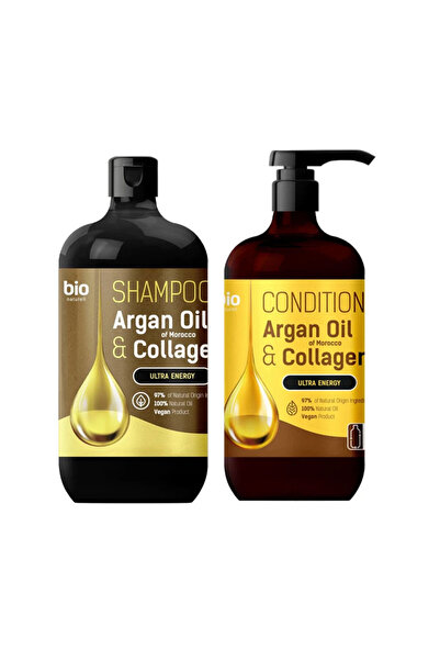 BIO Naturell Set Sampon Ulei de argan si colagen 946 ml + Balsam de par Argan Oil&Collagen 946ml