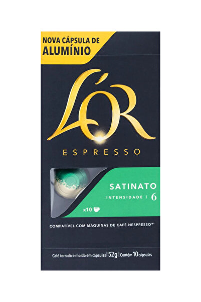 L'OR قهوة لور – كبسولات ساتيناتو، عبوة من 10 قطع، 52 غرام
