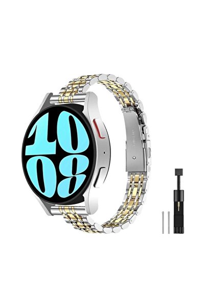 Alstrap Samsung Galaxy Watch 7 6 5 4 Uyumlu Paslanmaz Çelik İnce Slim Tasarım...