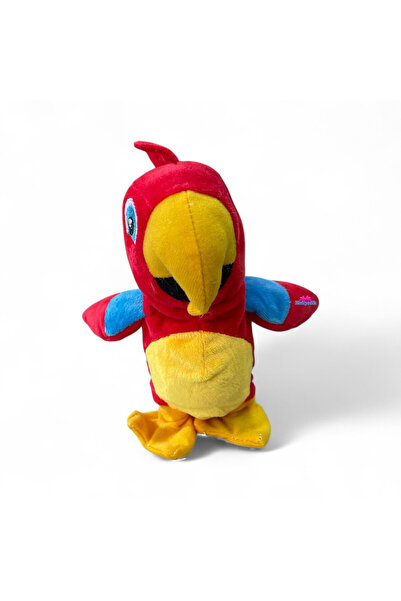 hediyecik Peluş Papağan Ses Kayıt Eden Hareketli Dans Eden Müzikli Oyuncak 20 Cm