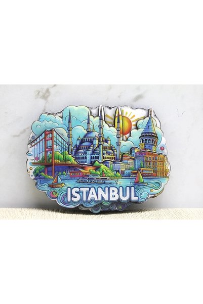 NW NessiWorld Wooden istanbul themed magnet alk4361