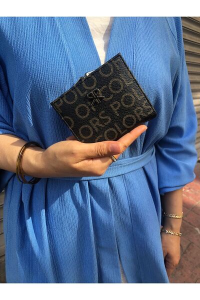 Çanta Trend Very Stylish Lock Detailed Small Size Wallet with Coin Compartment 8056