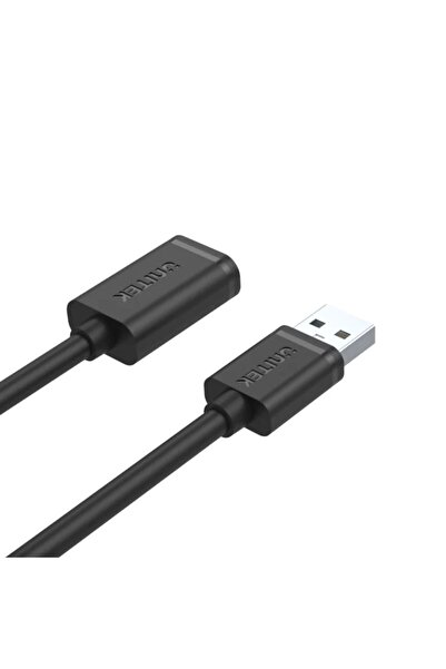 Unitek كابل تمديد USB 2.0، USB 2.0 من النوع A ذكر إلى النوع A أنثى، كابل 3 أمتار، أسود | Y-C417GBK