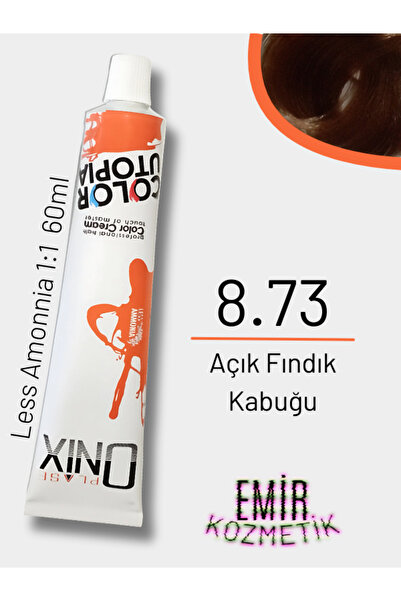 onix Düşük Amonyaklı Saç Boyası 60ml Açık Fındık Kabuğu 8.73