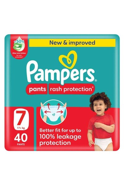 Pampers بامبرز كلوت حماية من التسلخات مقاس 7 - 40 حفاضة