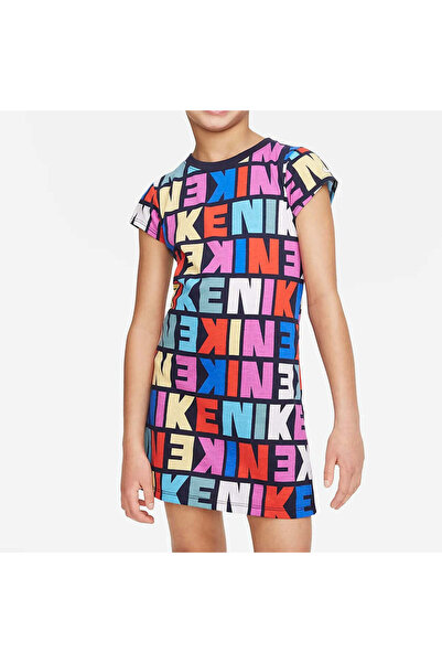 Nike Rochie Gri Block Printed 3- 7 ani