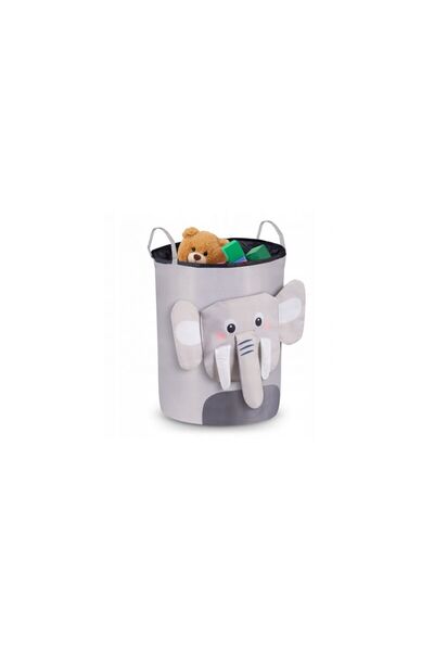 NUKIDO Large Toy Storage Basket - Grey Elephant
