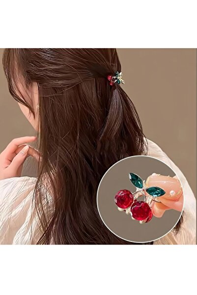 ella'nın çarşısı 2 bucăți mini catarame metalice cu piatră de cireș, culoare ...