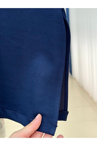 BENAHOLL Dorista Διπλό Μανίκι άνοιγμα Casual Tunic-NA822 Navy Blue