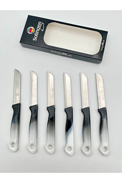 Solingen Orijinal Ritter Ebruli 6 Adet Meyve Bıçağı Siyah