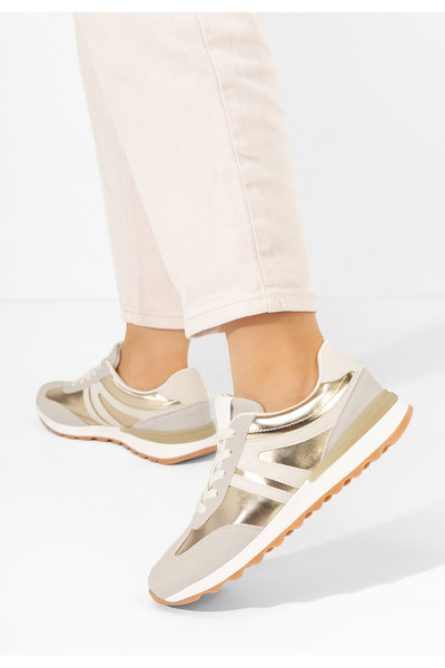 B T Shoes Zlaté dámské tenisky Zarena