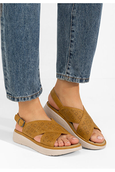 B T Shoes Γυναικεία σανδάλια Fanya ταμπά