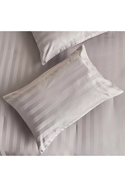 Generic Satin Stripe Pima Cotton Sateen 525 Thread Count 3-Piece Full Comforter Set - 160x240 cm