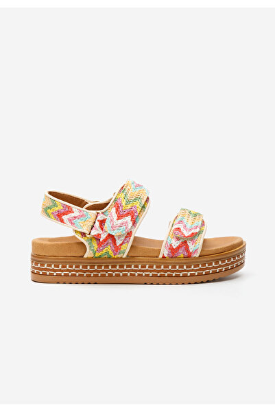 B T Shoes Viacfarebné sandály na platformě Vernysa