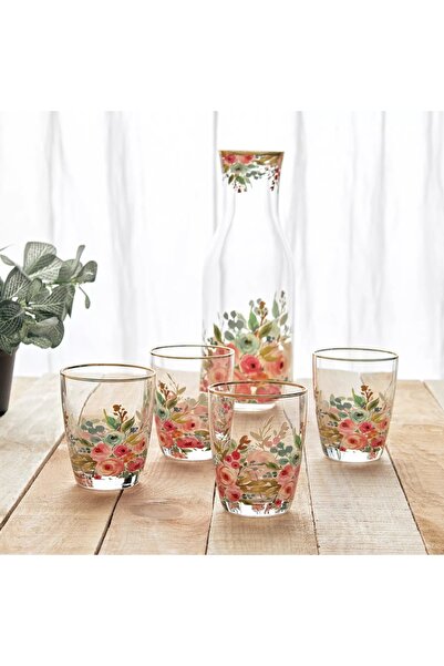 Generic Artful Bloom 5-Piece Carafe Set - 1.4 L
