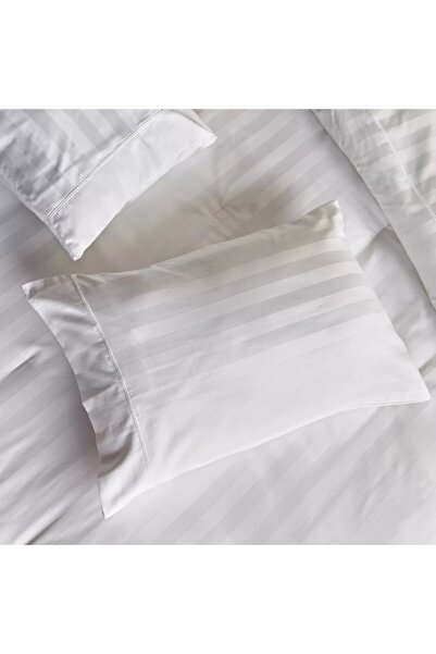 Generic Satin Stripe Pima Cotton Sateen 525 Thread Count 3-Piece Queen Comforter Set - 200x240 cm