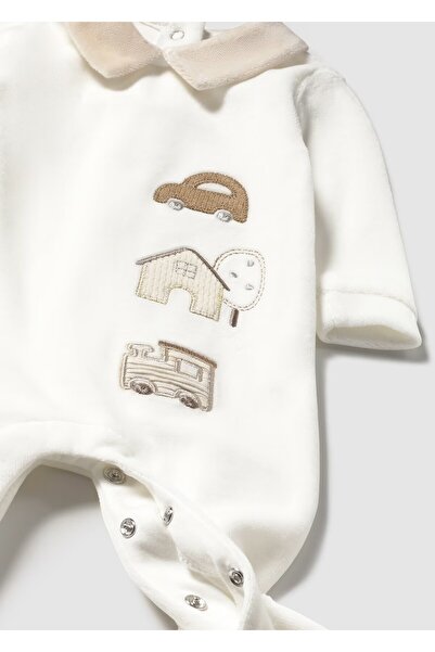 MAYORAL Newborn Baby Boy Velvet Jumpsuit