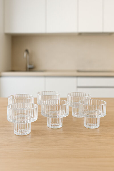 MİS KİTCHEN 6 Pcs Coffee Side Stand Turkish Delight Bowl Dragee Presentation Bowl, Sugar Bowl