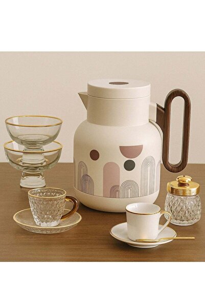 GOLDEN HOME ترمس شاي وقهوة بتصميم أنيق - سعة 1 لتر