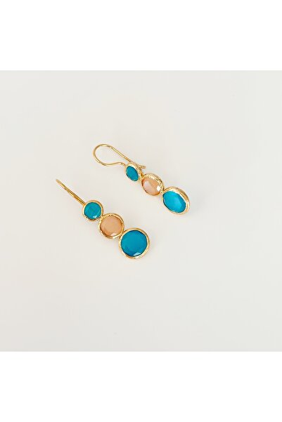 Vesce Atelier Diagonal Natural Stone Earrings