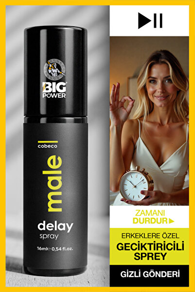 BİG POWER Male Spray Hollada'dan İthal Geciktiricili 15ml Sprey Erkeklere Öze...