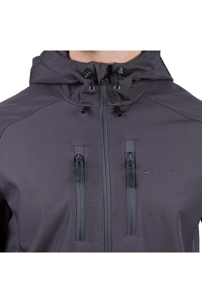 Alpinist Peak Softshell Men's Outdoor Coat Anthracite Anthracite
