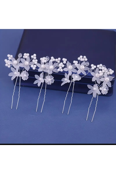 Accessories Gelin tokasi incili,çiçekli toka